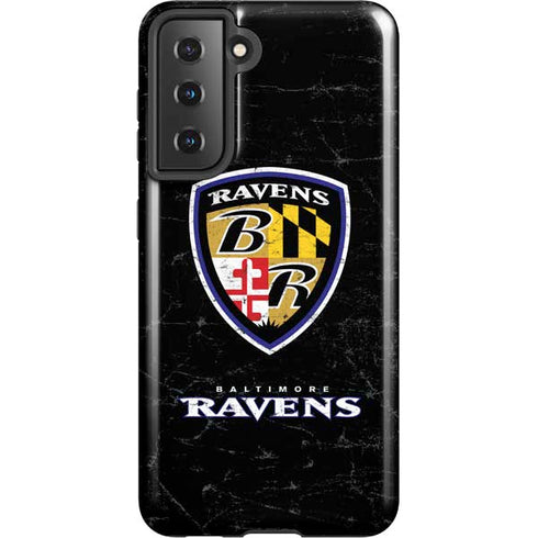 NFL Baltimore Ravens - Alternate Distressed Galaxy S21 5G Pro Case