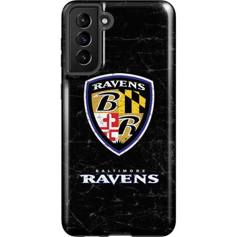 NFL Baltimore Ravens - Alternate Distressed Galaxy S21 Plus 5G Pro Case