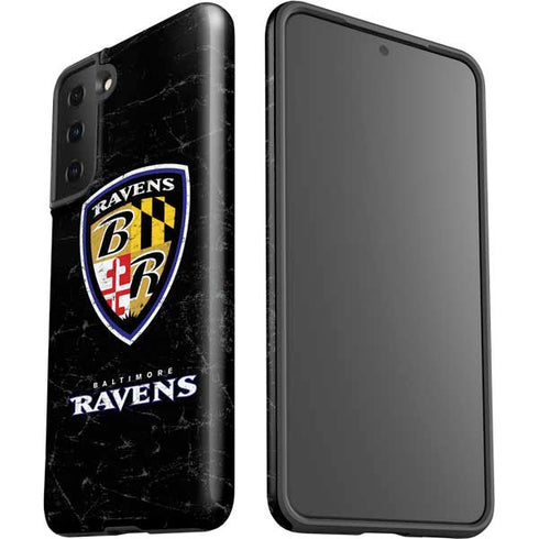 NFL Baltimore Ravens - Alternate Distressed Galaxy S21 Plus 5G Pro Case