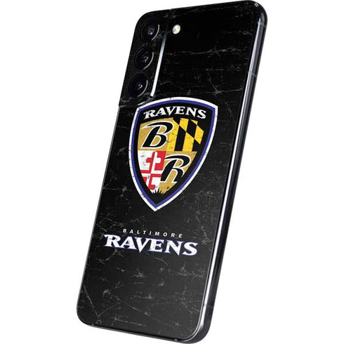 NFL Baltimore Ravens - Alternate Distressed Galaxy S22 Plus Skin