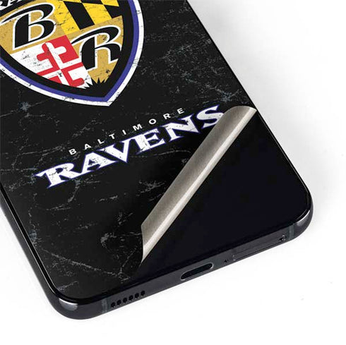NFL Baltimore Ravens - Alternate Distressed Galaxy S22 Skin