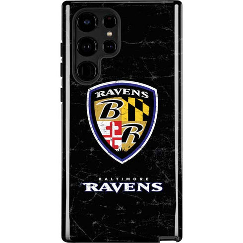 NFL Baltimore Ravens - Alternate Distressed Galaxy S22 Ultra Pro Case