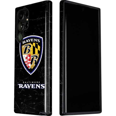 NFL Baltimore Ravens - Alternate Distressed Galaxy S22 Ultra Pro Case
