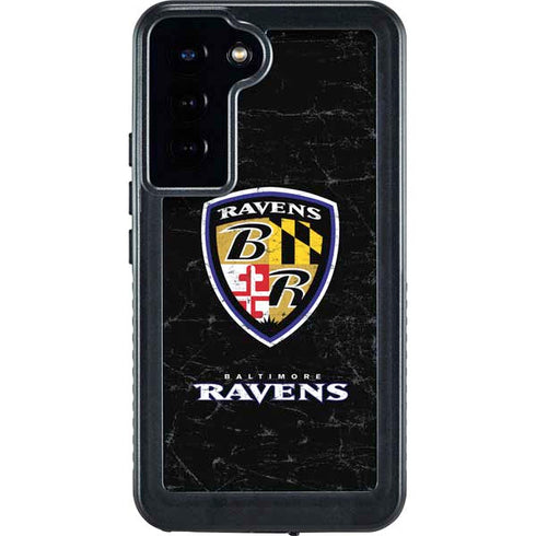 NFL Baltimore Ravens - Alternate Distressed Galaxy S23 Plus Waterproof Case