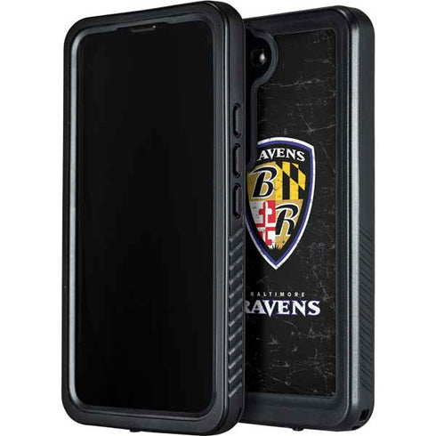 NFL Baltimore Ravens - Alternate Distressed Galaxy S23 Plus Waterproof Case