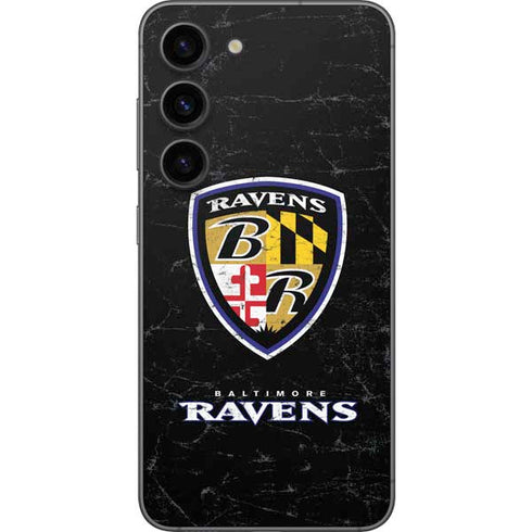 NFL Baltimore Ravens - Alternate Distressed Galaxy S23 Skin