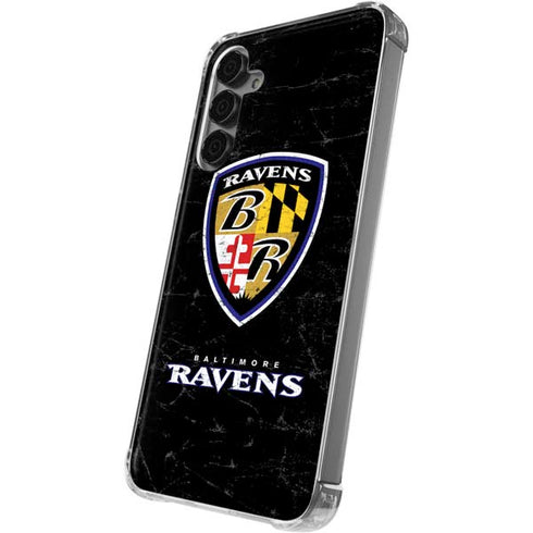 NFL Baltimore Ravens - Alternate Distressed Galaxy S24 Plus Clear Case