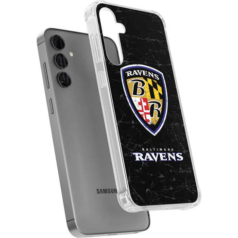 NFL Baltimore Ravens - Alternate Distressed Galaxy S24 Plus Clear Case