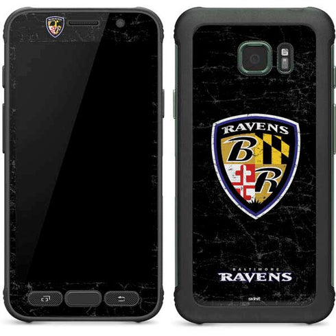 NFL Baltimore Ravens - Alternate Distressed Galaxy S7 Active Skin