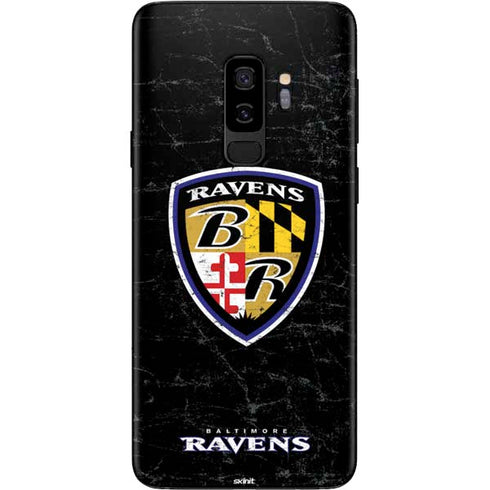 NFL Baltimore Ravens - Alternate Distressed Galaxy S9 Plus Skin