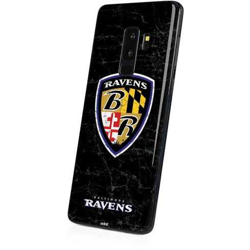 NFL Baltimore Ravens - Alternate Distressed Galaxy S9 Plus Skin