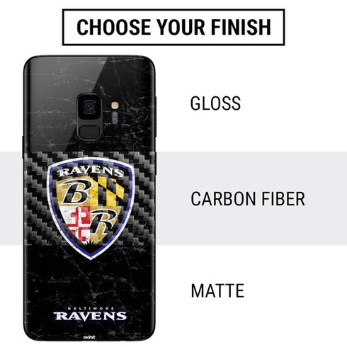 NFL Baltimore Ravens - Alternate Distressed Galaxy S9 Skin
