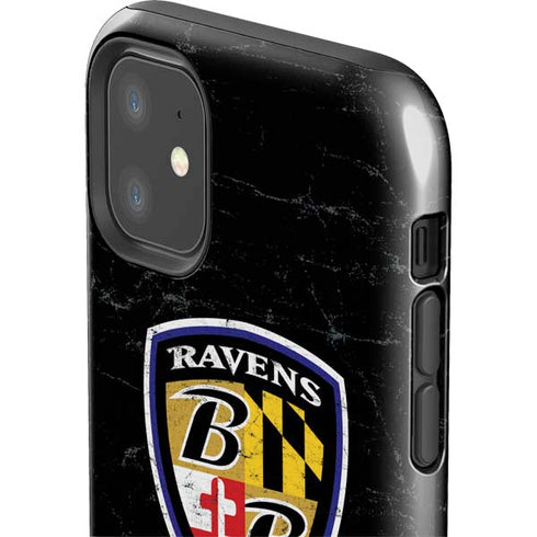 NFL Baltimore Ravens - Alternate Distressed iPhone 11 Impact Case