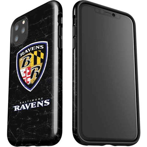 NFL Baltimore Ravens - Alternate Distressed iPhone 11 Pro Max Impact Case