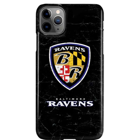 NFL Baltimore Ravens - Alternate Distressed iPhone 11 Pro Max Lite Case