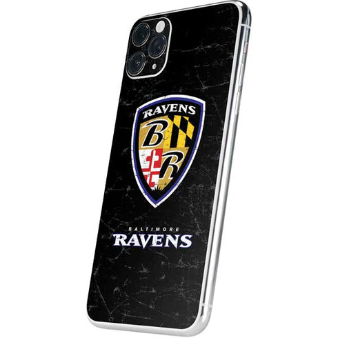 NFL Baltimore Ravens - Alternate Distressed iPhone 11 Pro Max Skin