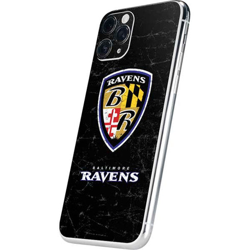 NFL Baltimore Ravens - Alternate Distressed iPhone 11 Pro Skin