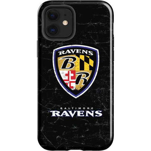 NFL Baltimore Ravens - Alternate Distressed iPhone 12 Impact Case