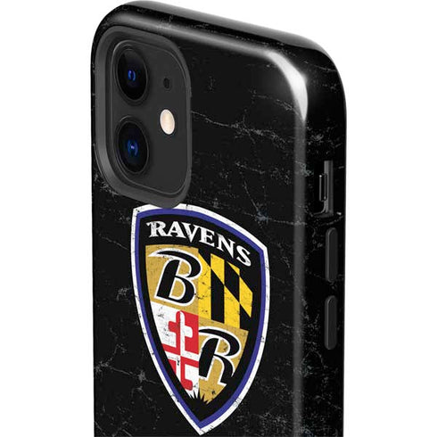 NFL Baltimore Ravens - Alternate Distressed iPhone 12 Impact Case