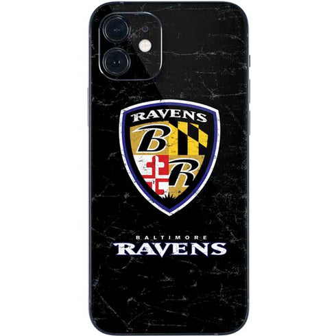 NFL Baltimore Ravens - Alternate Distressed iPhone 12 Mini Skin