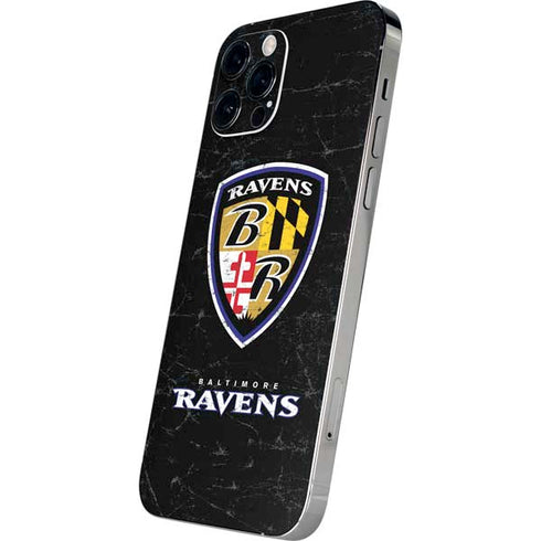 NFL Baltimore Ravens - Alternate Distressed iPhone 12 Pro Max Skin