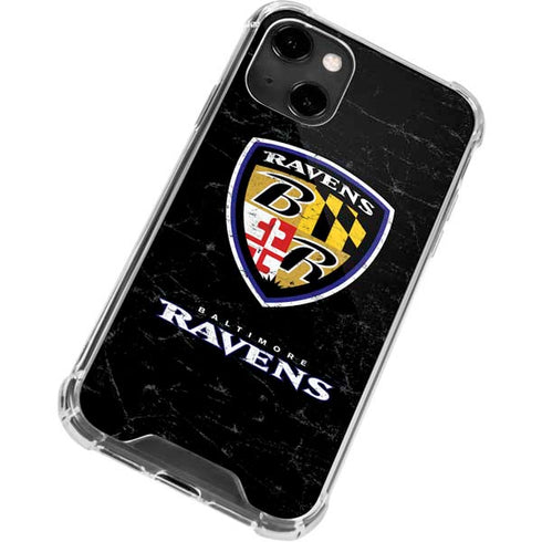 NFL Baltimore Ravens - Alternate Distressed iPhone 13 Clear Case