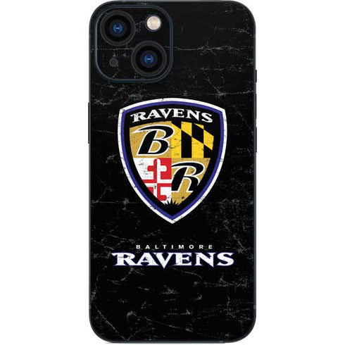 NFL Baltimore Ravens - Alternate Distressed iPhone 13 Mini Skin