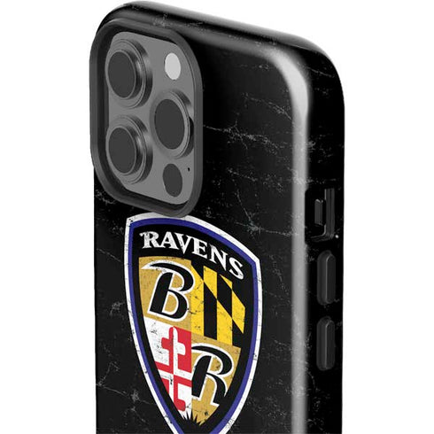 NFL Baltimore Ravens - Alternate Distressed iPhone 13 Pro Max Impact Case