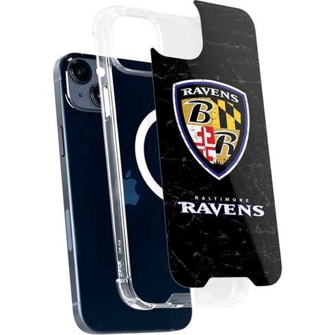 NFL Baltimore Ravens - Alternate Distressed iPhone 15 Plus MagSafe Case