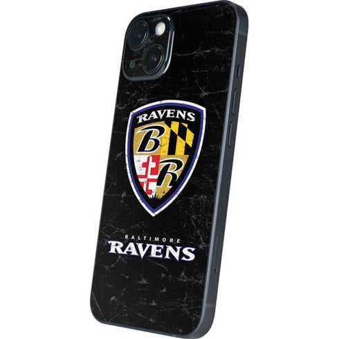NFL Baltimore Ravens - Alternate Distressed iPhone 15 Plus Skin