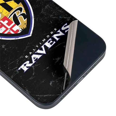 NFL Baltimore Ravens - Alternate Distressed iPhone 15 Plus Skin