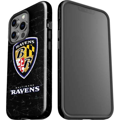 NFL Baltimore Ravens - Alternate Distressed iPhone 14 Pro Impact Case