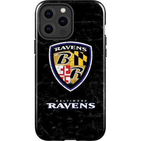 NFL Baltimore Ravens - Alternate Distressed iPhone 15 Pro Max Impact Case