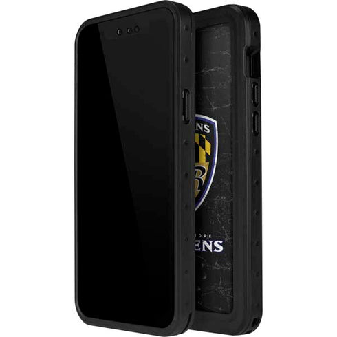 NFL Baltimore Ravens - Alternate Distressed iPhone 14 Pro Max Waterproof Case