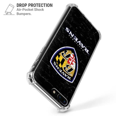 NFL Baltimore Ravens - Alternate Distressed iPhone 7/8 Plus Clear Case