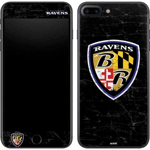 NFL Baltimore Ravens - Alternate Distressed iPhone 8 Plus Skin