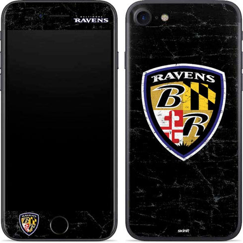 NFL Baltimore Ravens - Alternate Distressed iPhone SE (2nd & 3rd Gen) Skin