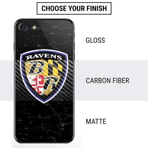 NFL Baltimore Ravens - Alternate Distressed iPhone SE (2nd & 3rd Gen) Skin