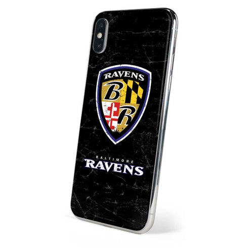 NFL Baltimore Ravens - Alternate Distressed iPhone XS Max Skin