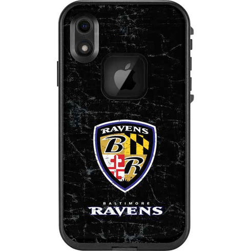 NFL Baltimore Ravens - Alternate Distressed LifeProof Fre iPhone Skin