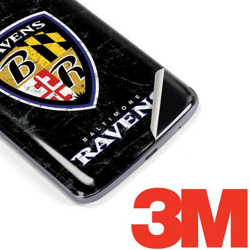 NFL Baltimore Ravens - Alternate Distressed Moto E5 Plus Skin