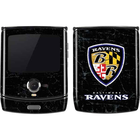 NFL Baltimore Ravens - Alternate Distressed Motorola RAZR Skin