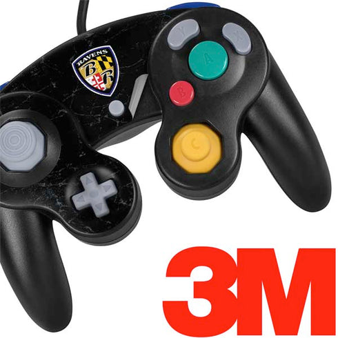 NFL Baltimore Ravens - Alternate Distressed Nintendo GameCube Controller Skin