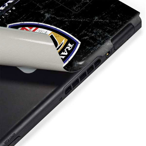 NFL Baltimore Ravens - Alternate Distressed Nintendo Switch Bundle Skin