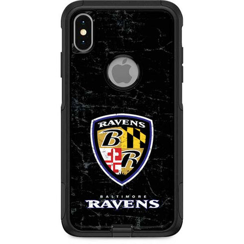 NFL Baltimore Ravens - Alternate Distressed Otterbox Commuter iPhone Skin
