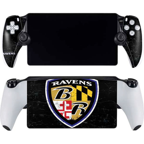 NFL Baltimore Ravens - Alternate Distressed PlayStation Portal Remote Player Skin