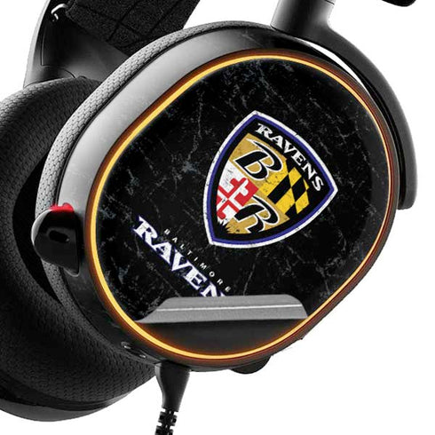 NFL Baltimore Ravens - Alternate Distressed SteelSeries Arctis 3 Skin