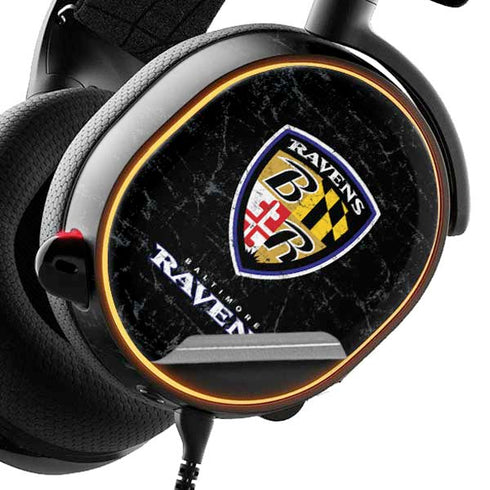 NFL Baltimore Ravens - Alternate Distressed SteelSeries Arctis 5 Skin