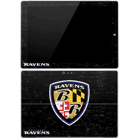 NFL Baltimore Ravens - Alternate Distressed Surface Pro 3 Skin
