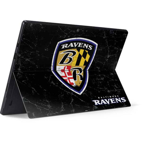 NFL Baltimore Ravens - Alternate Distressed Surface Pro 6 Skin